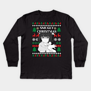 Smugly Christmas sweater Kids Long Sleeve T-Shirt